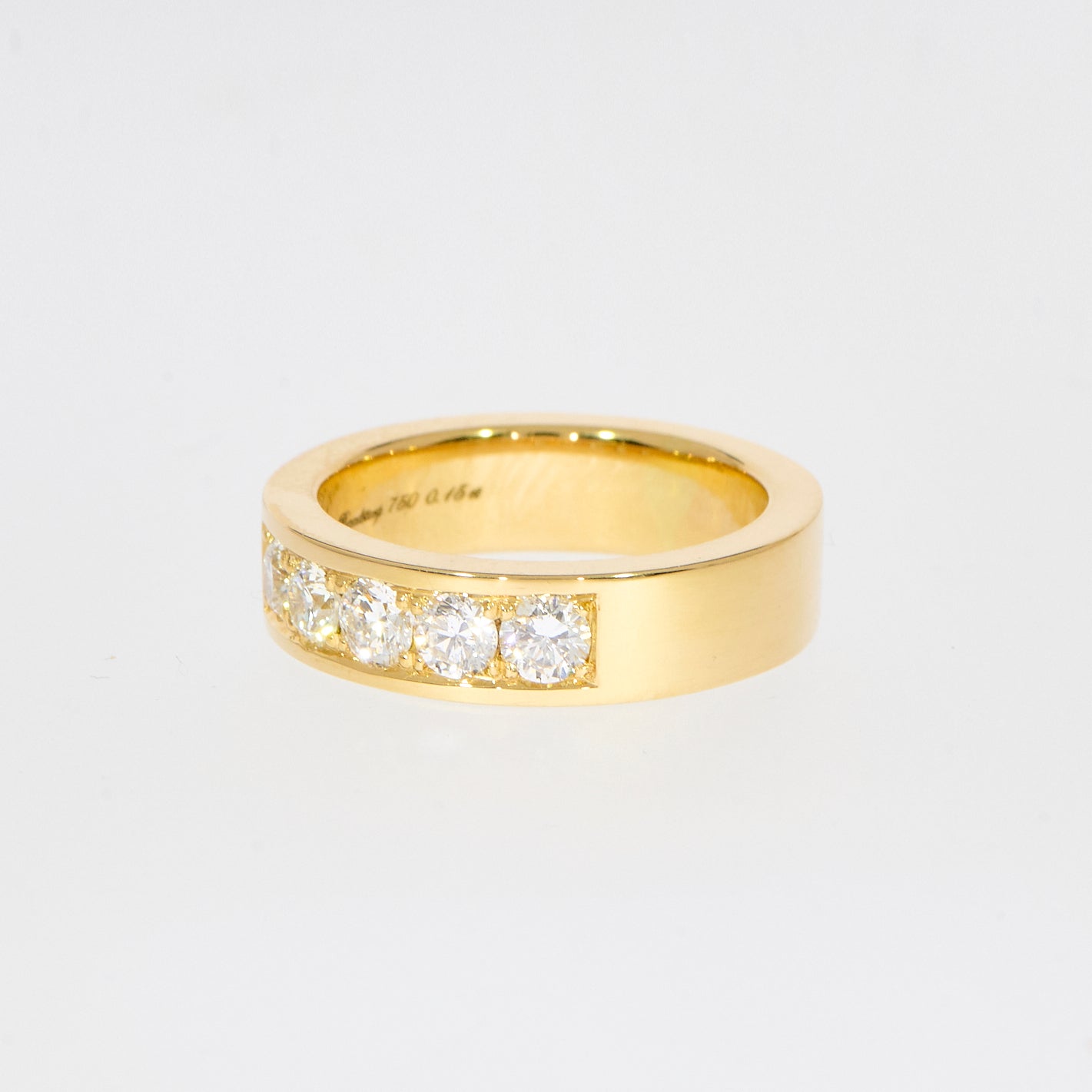 Alliancering 18kt 0,75ct f/g-vvs/vs