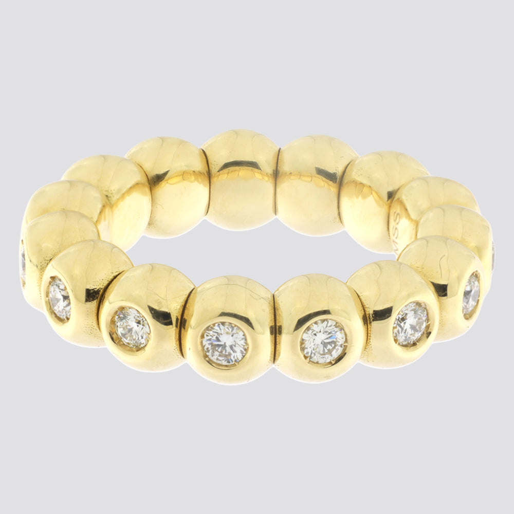 Gigtring i 18 kt. guld med 0,80 ct. TW-SI diamanter