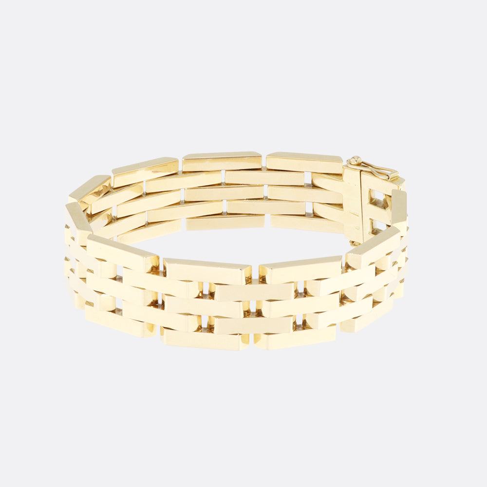 Blok armbånd 14KT