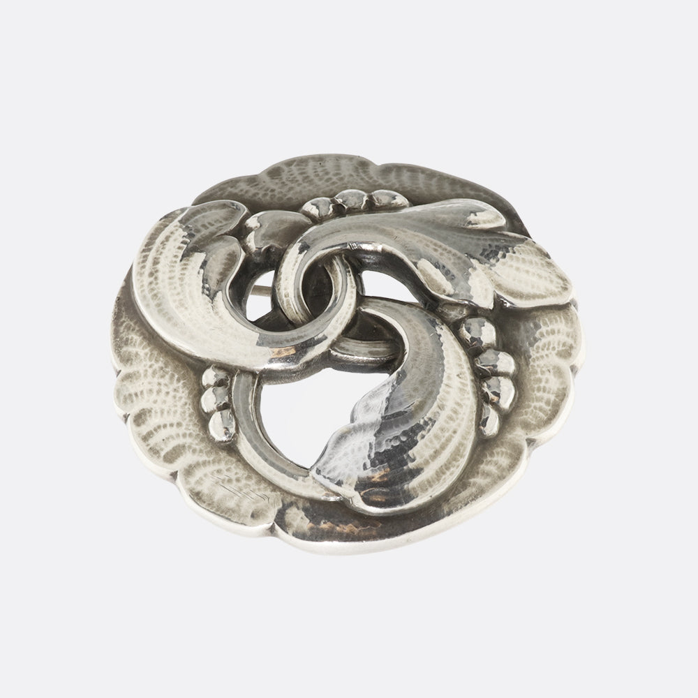 GEORG JENSEN BROCHE SØLV
