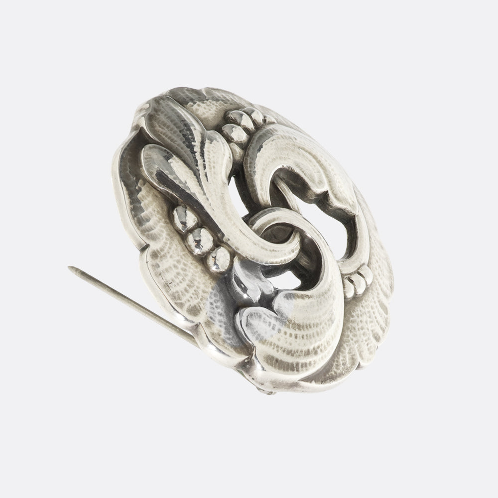 GEORG JENSEN BROCHE SØLV