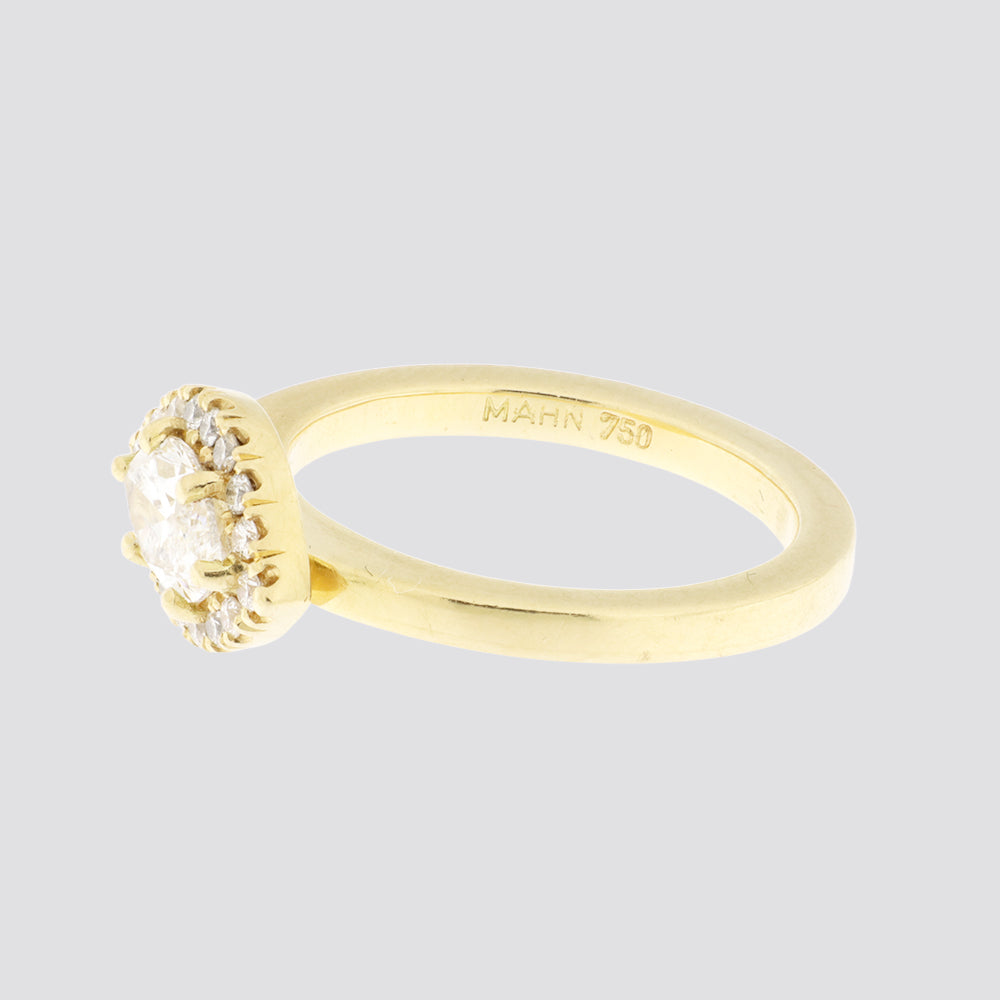 Ring 18kt guld med diamanter