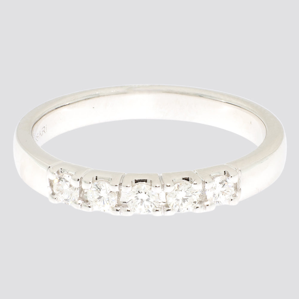 Alliancering i 14 kt. Guld eller Hvidguld med 0,29 ct. TW.SI Diamanter