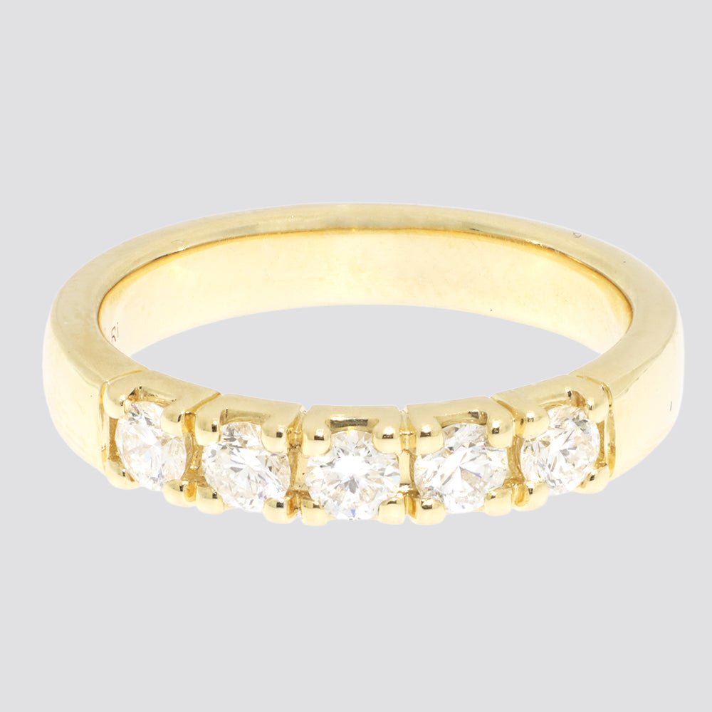 Alliancering i 14 kt. Guld eller Hvidguld med 0,29 ct. TW.SI Diamanter