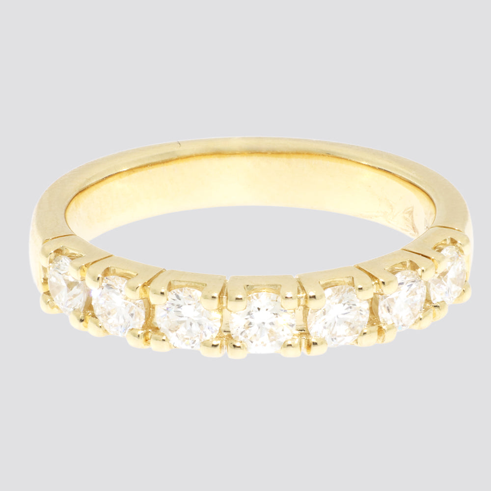Alliancering i 14 kt. Guld eller Hvidguld med 0,8 ct. TW.SI Diamanter