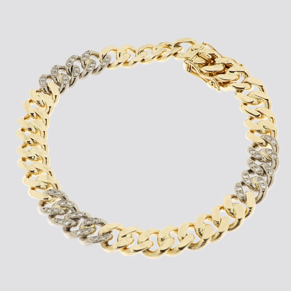 Armbånd 14kt ca.0,48ct tw-vs