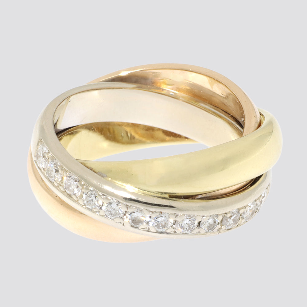 Ring 14kt ca.0,50ct tw-vs