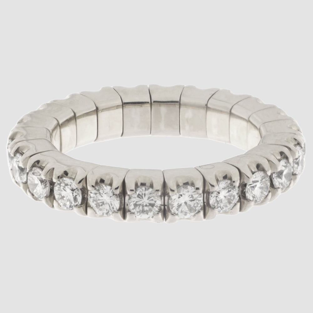 Gigtring i 18 kt. hvidguld med 0,78 ct. G/H-VS diamanter