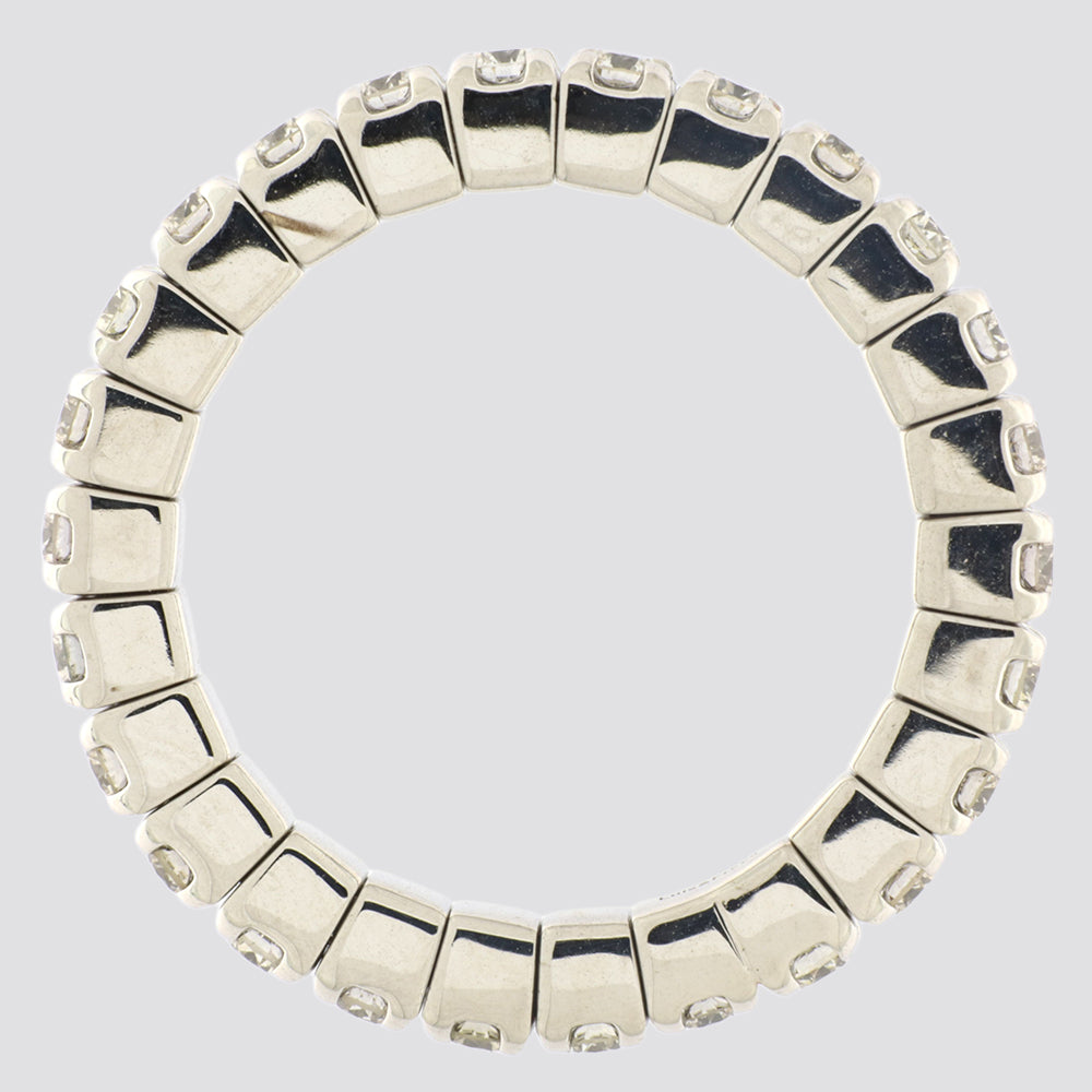 Gigtring i 18 kt. hvidguld med 0,78 ct. G/H-VS diamanter