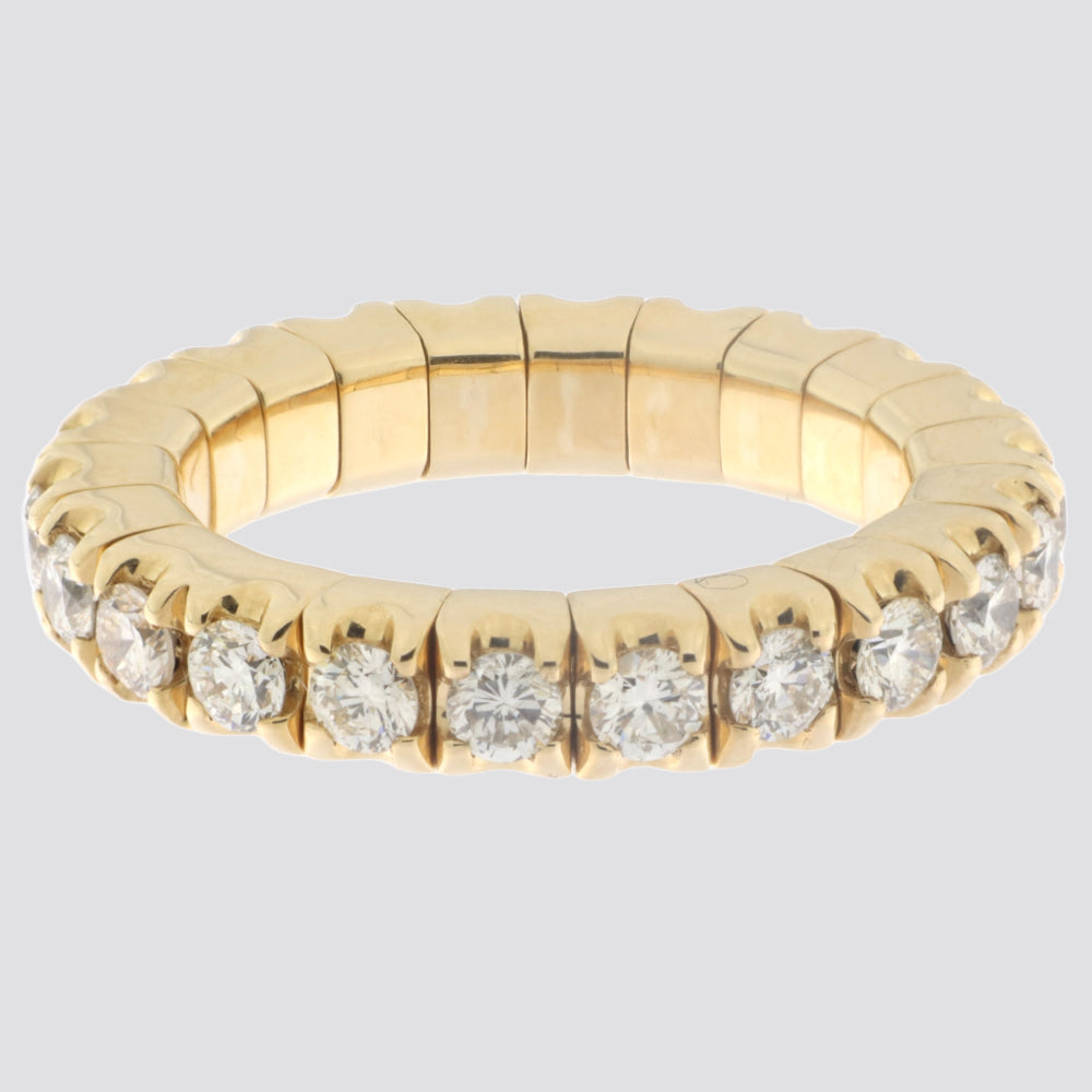 Gigtring i 14 kt. guld med 1,54 ct. G/H-VS diamanter