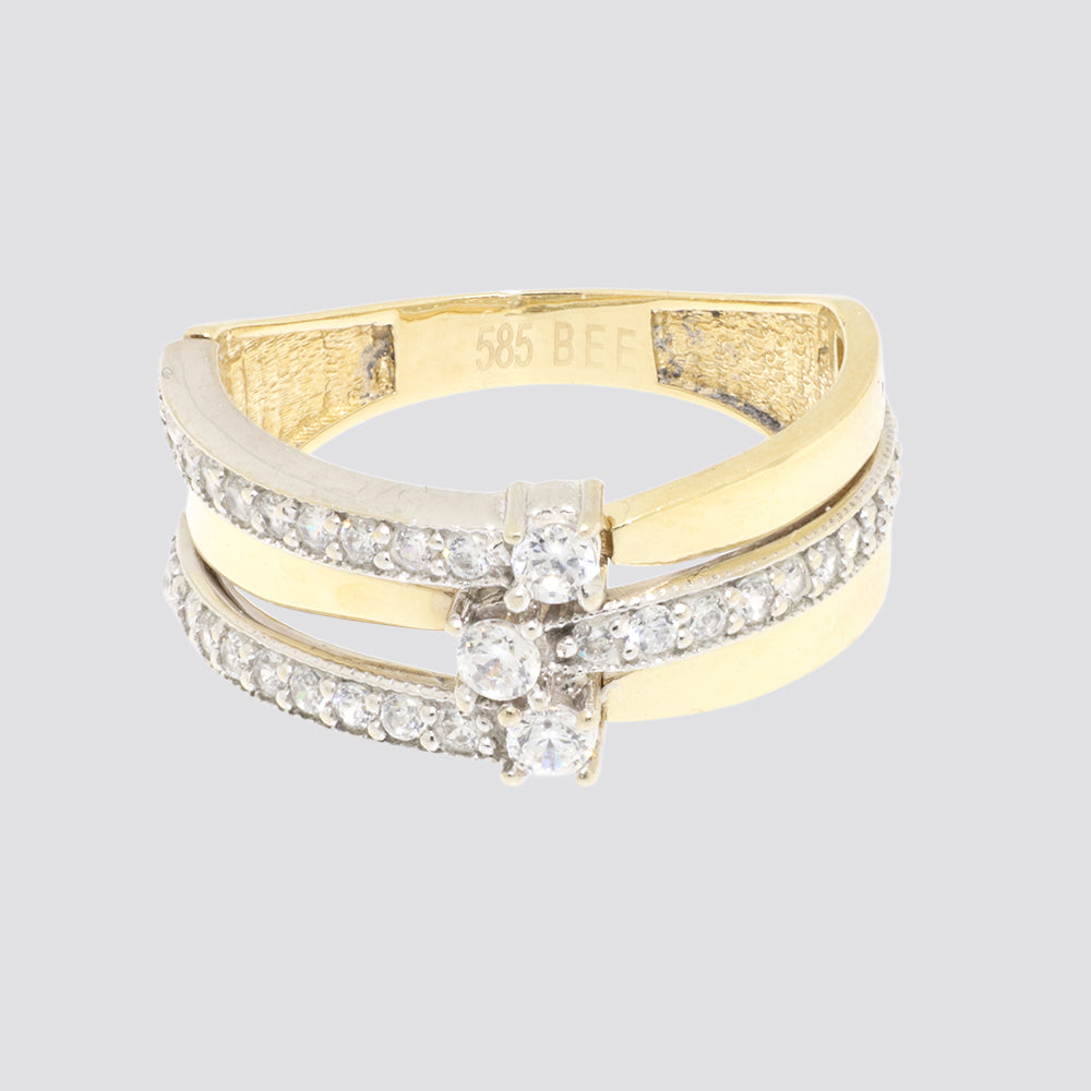 Ring 14kt ca.0,31ct