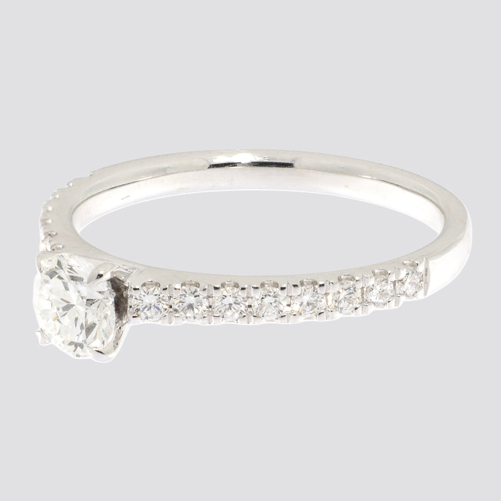 Ring 14kt 0,80ct tw-si