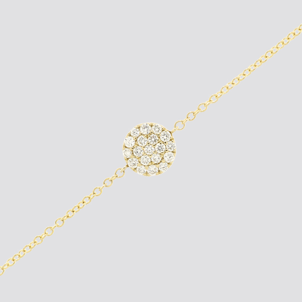 Armbånd i 9 kt. guld eller hvidguld med diamanter