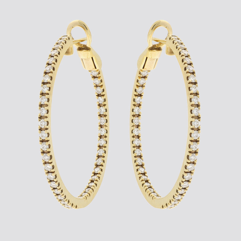 Hoops 14kt ca.2,00ct tw-si