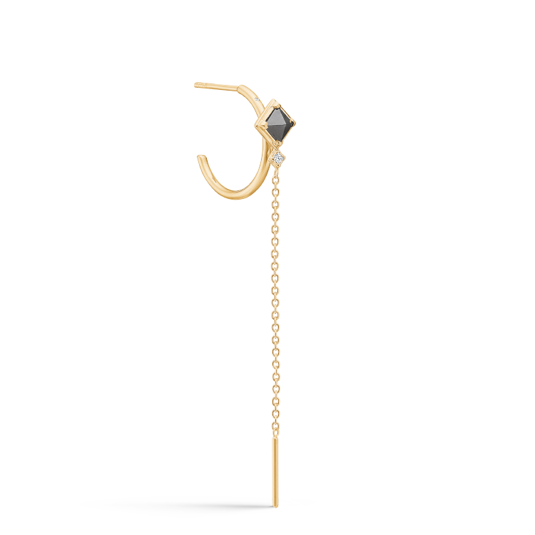 RO Copenhagen Rå Pointy diamant ørering hoop single