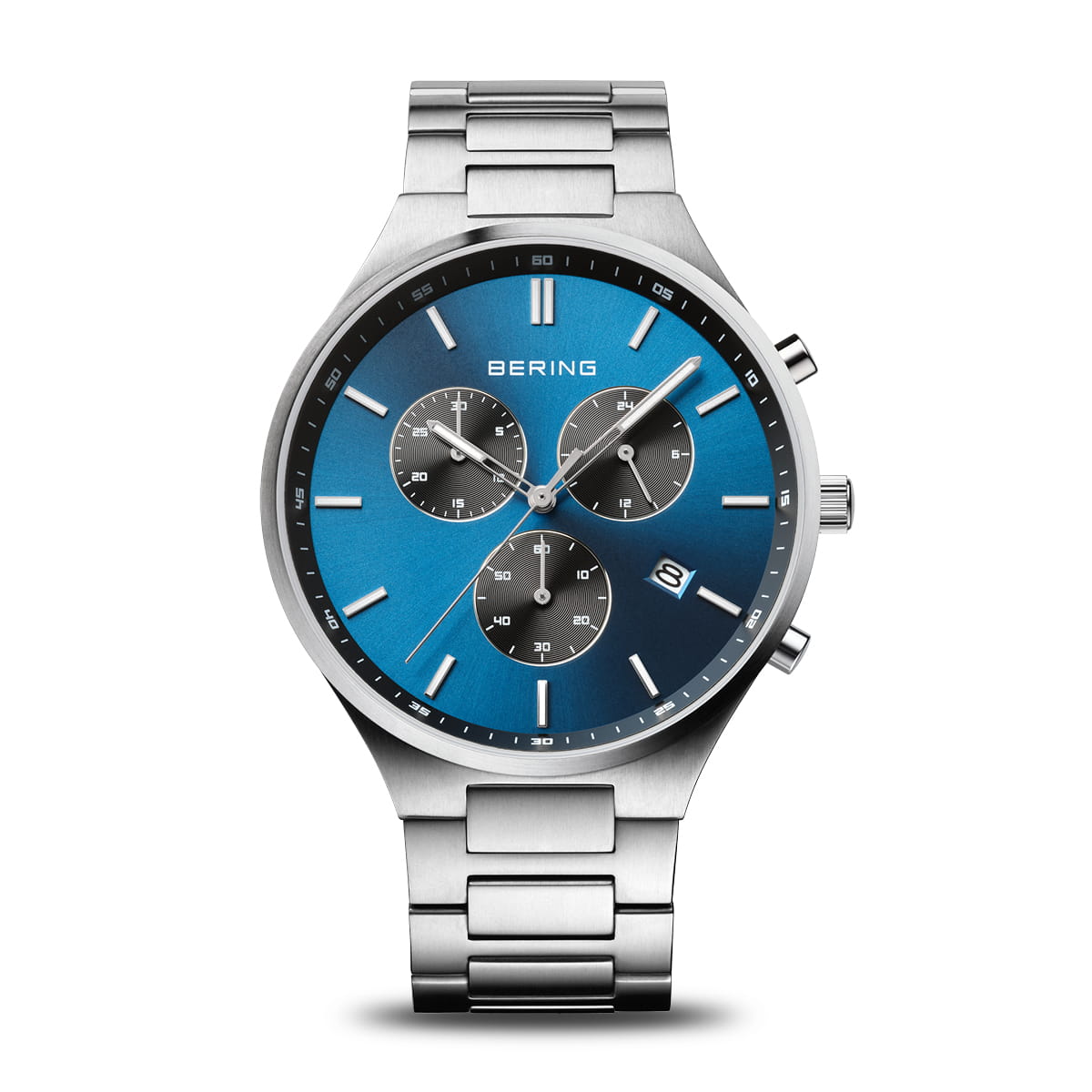 Titan Chrono | brushed silver | 11743-707