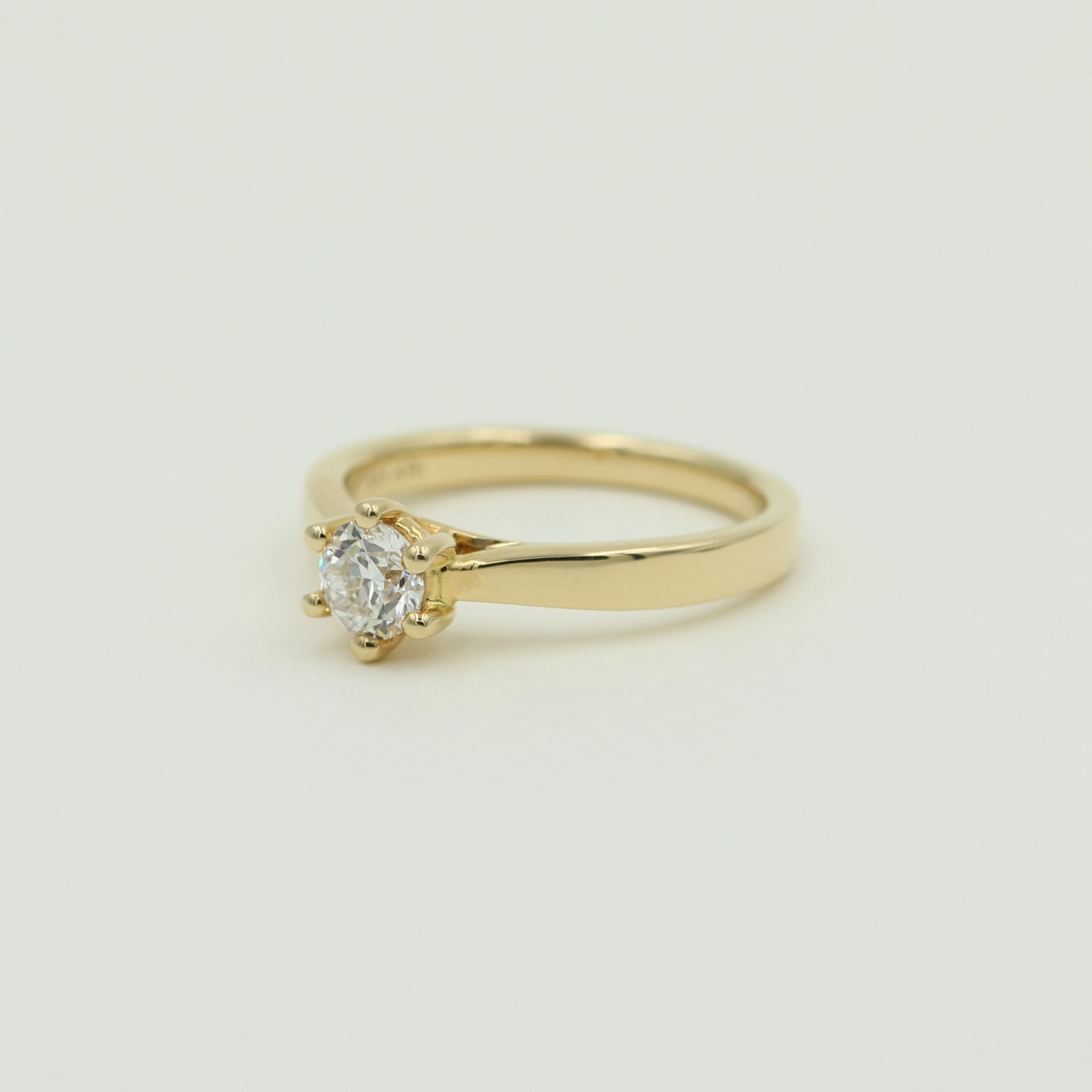 Solitairering m. 0,50 ct. TW.SI brillant