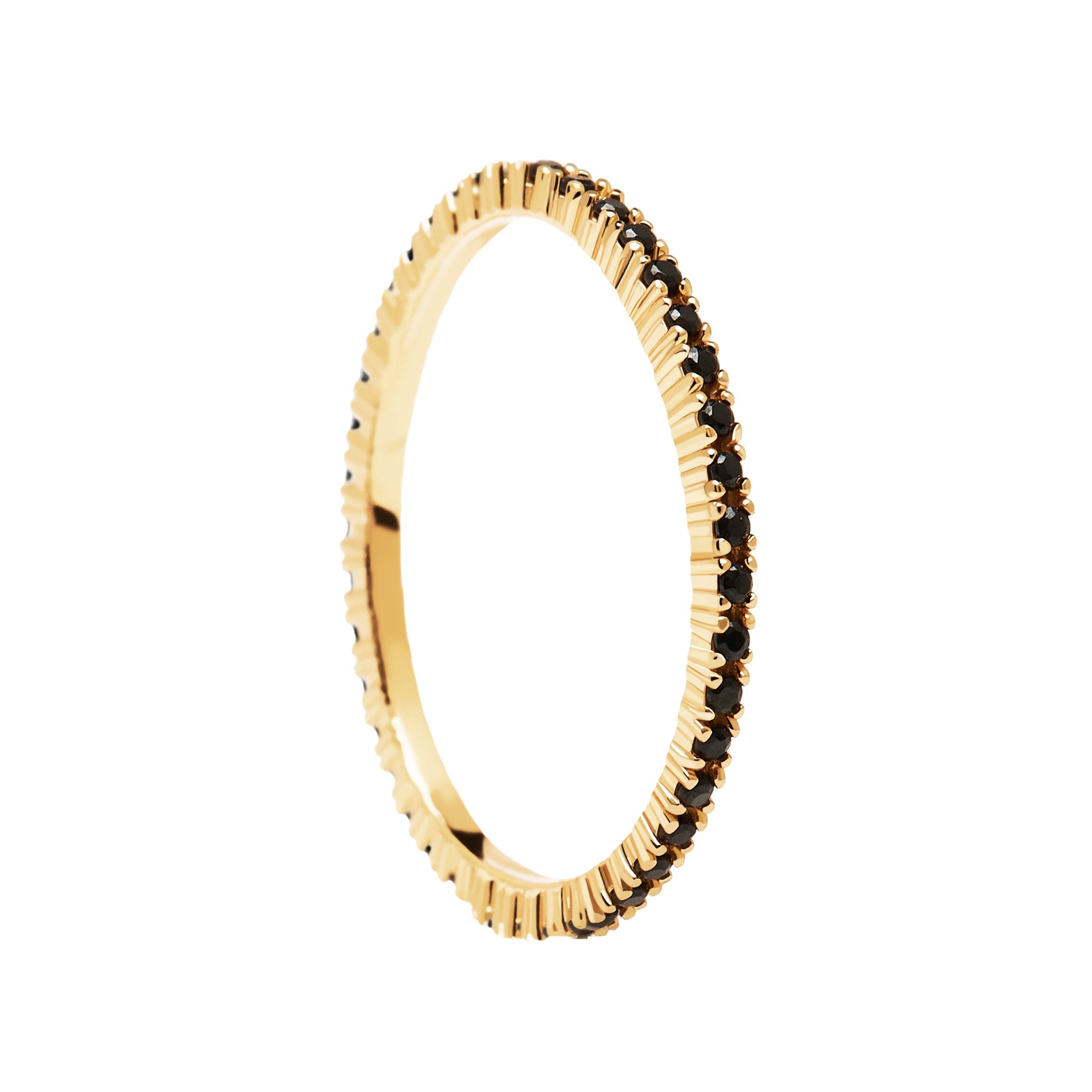 BLACK ESSENTIAL RING GOLD