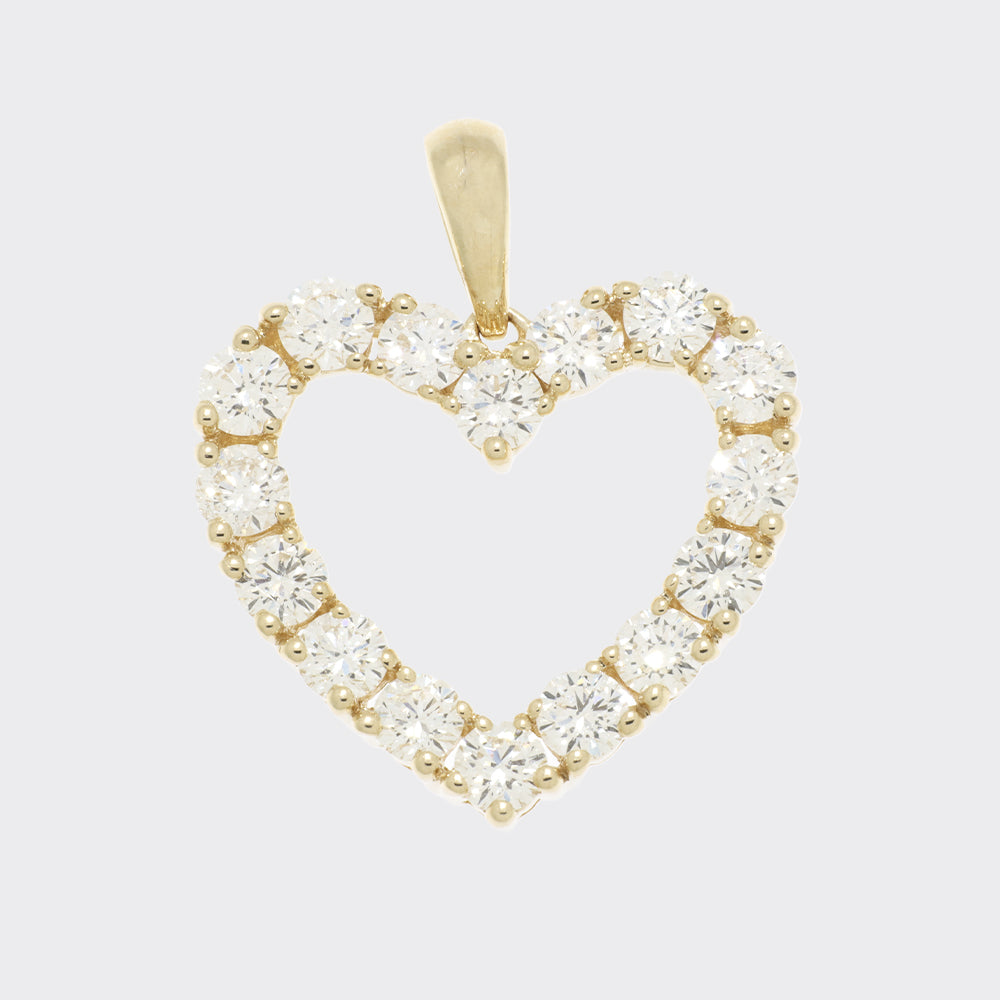 Vedhæng 14kt 2,02ct tw-si