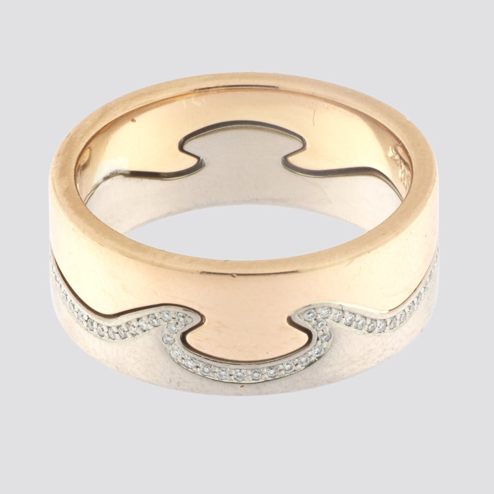 Georg Jensen Fusions ring 18kt ca.0,20ct tw-vs