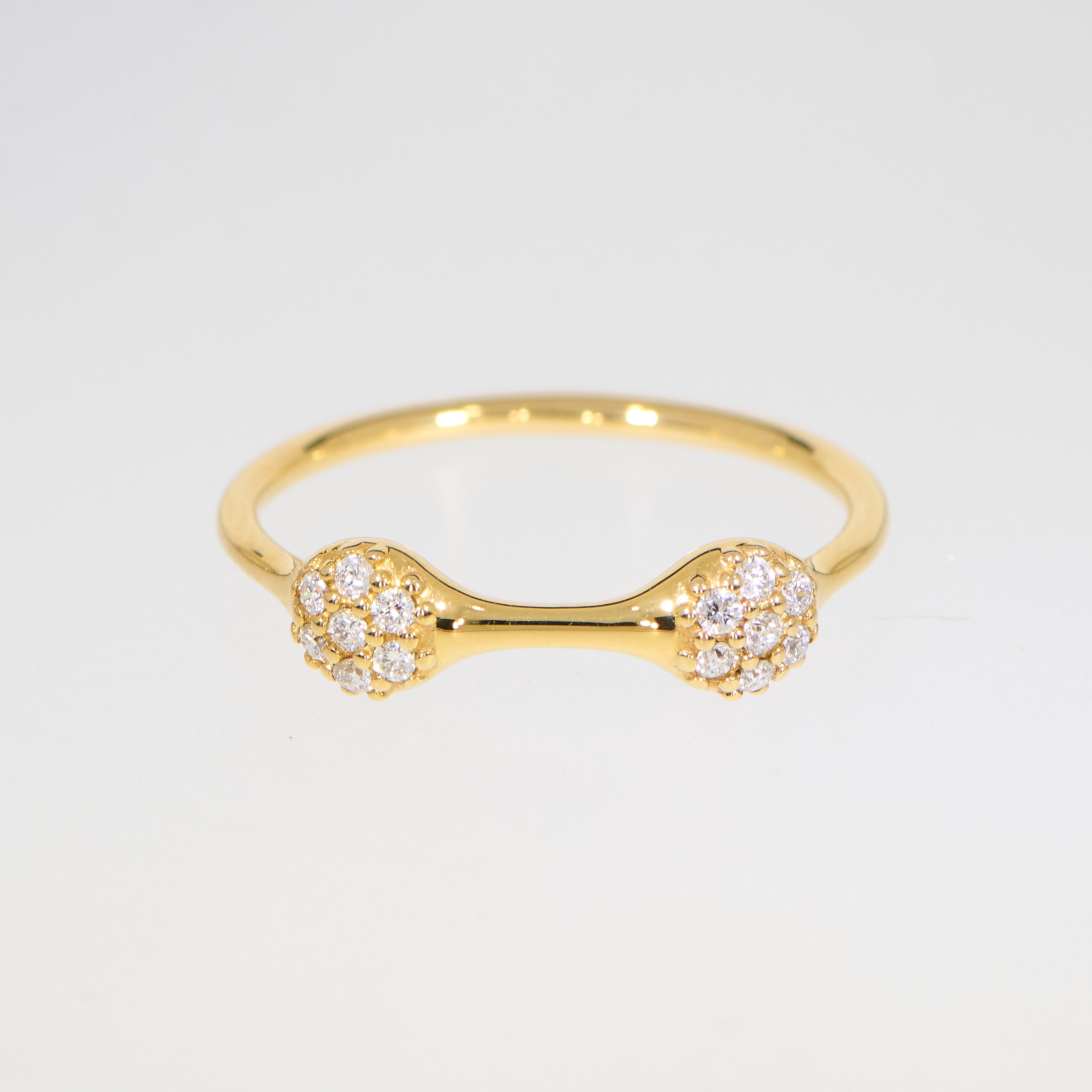 Brugt Pandora ring i 18kt guld med diamanter
