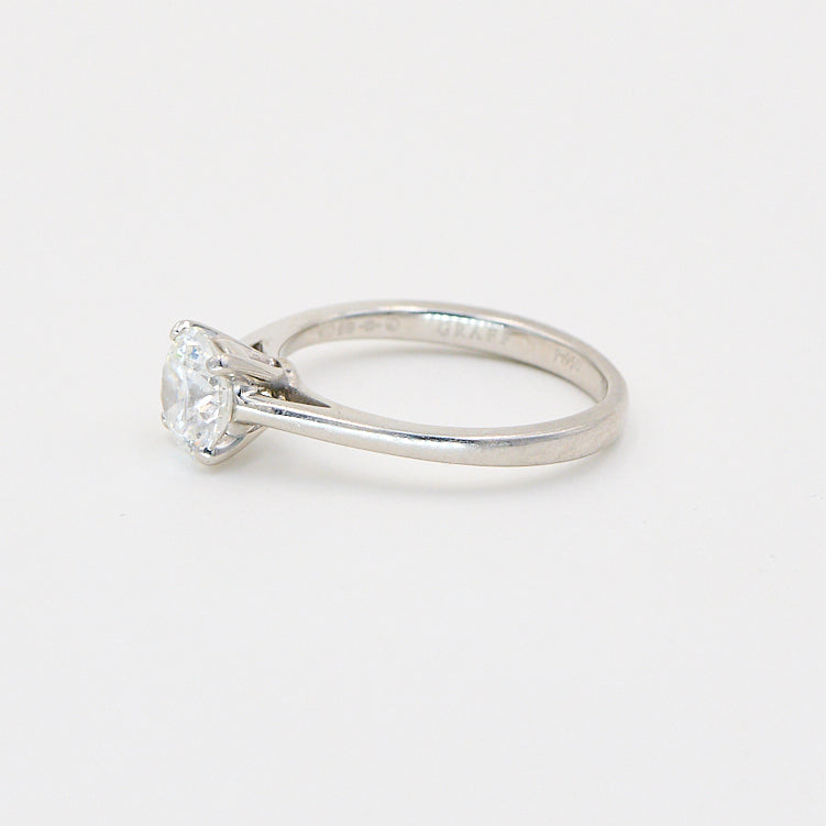 Solitaire Ring Graff Platin 1,01ct G-VS1