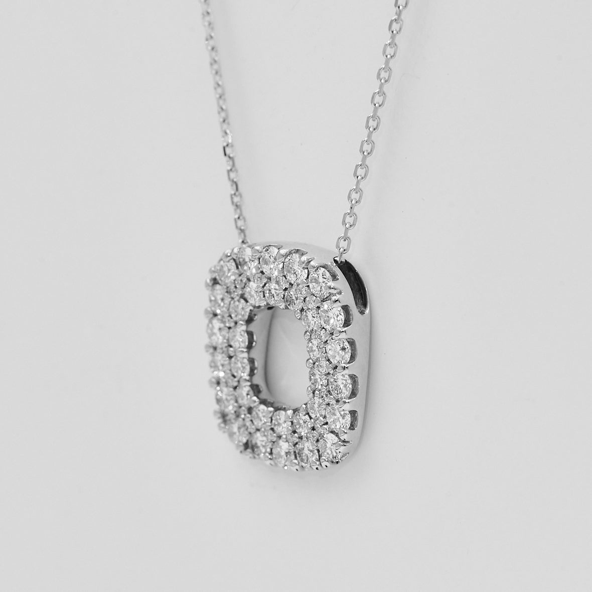 Collier 14kt 1,33ct tw-si Hvidguld eller Guld