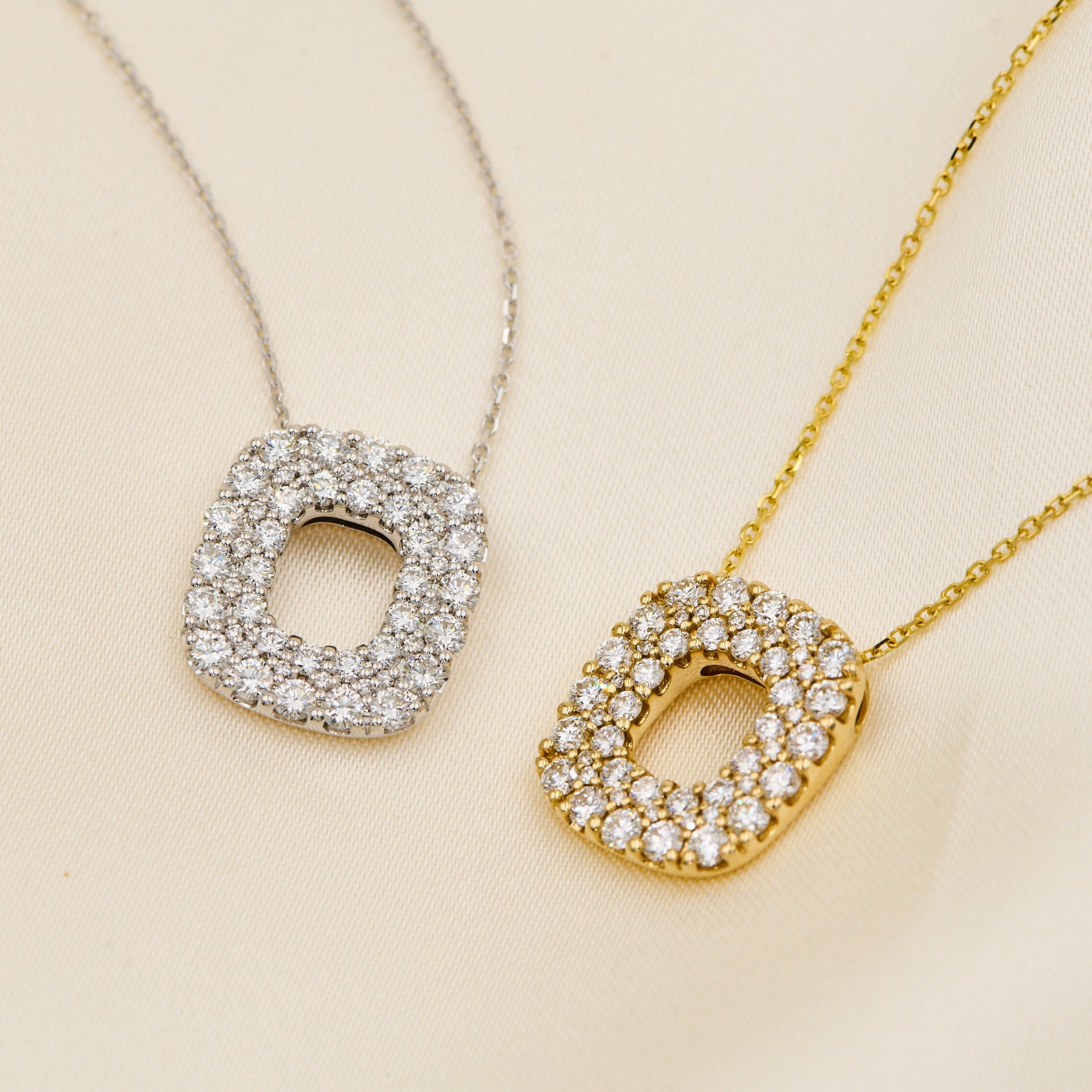 Collier 14kt 1,33ct tw-si Hvidguld eller Guld