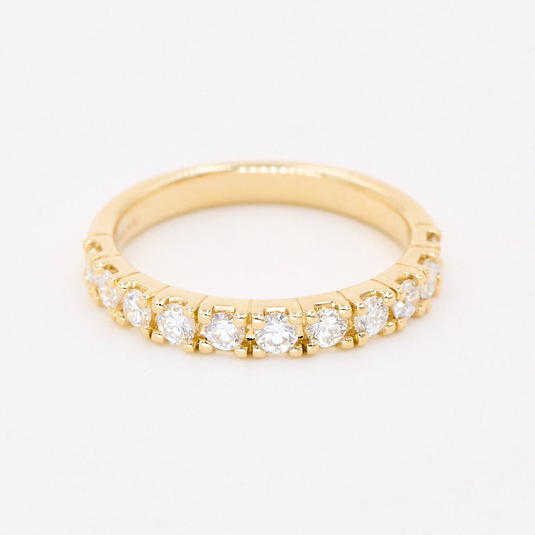 Alliancering i 9 kt. Guld/Hvidguld med 0,62 ct. W.SI Diamanter