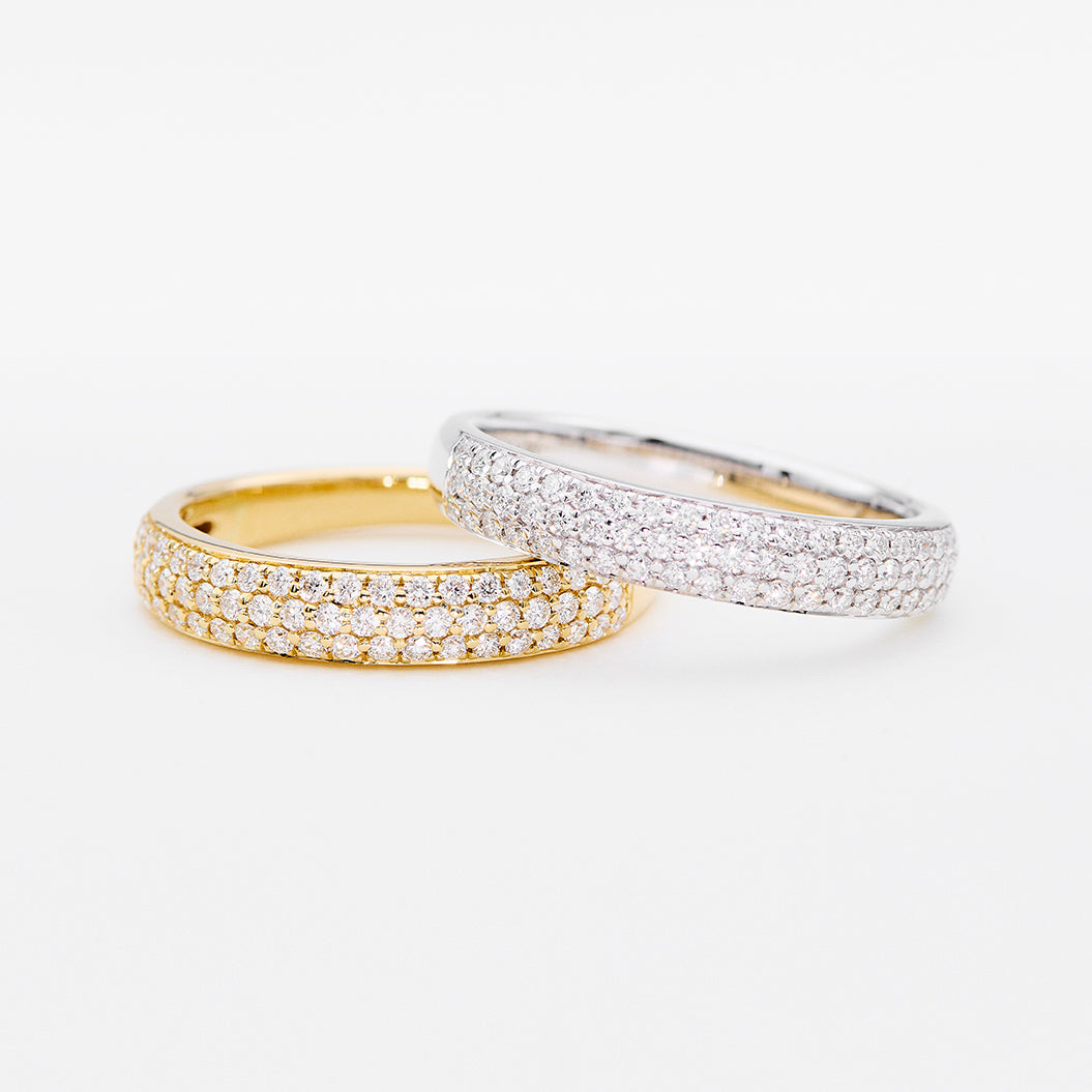 Pavering 14KT Guld 0,45CT W-SI