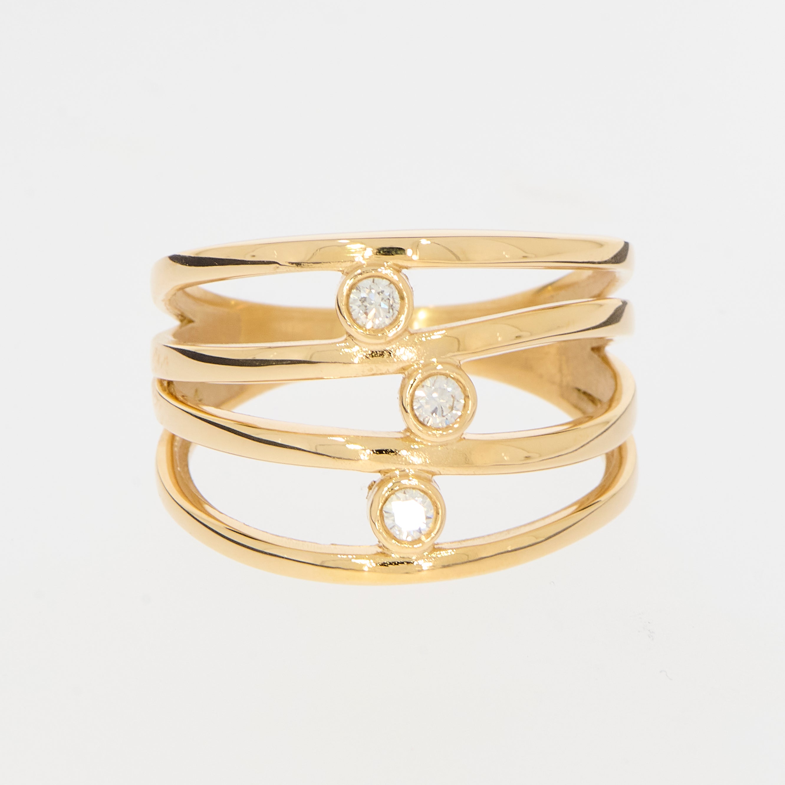 Ring med diamanter