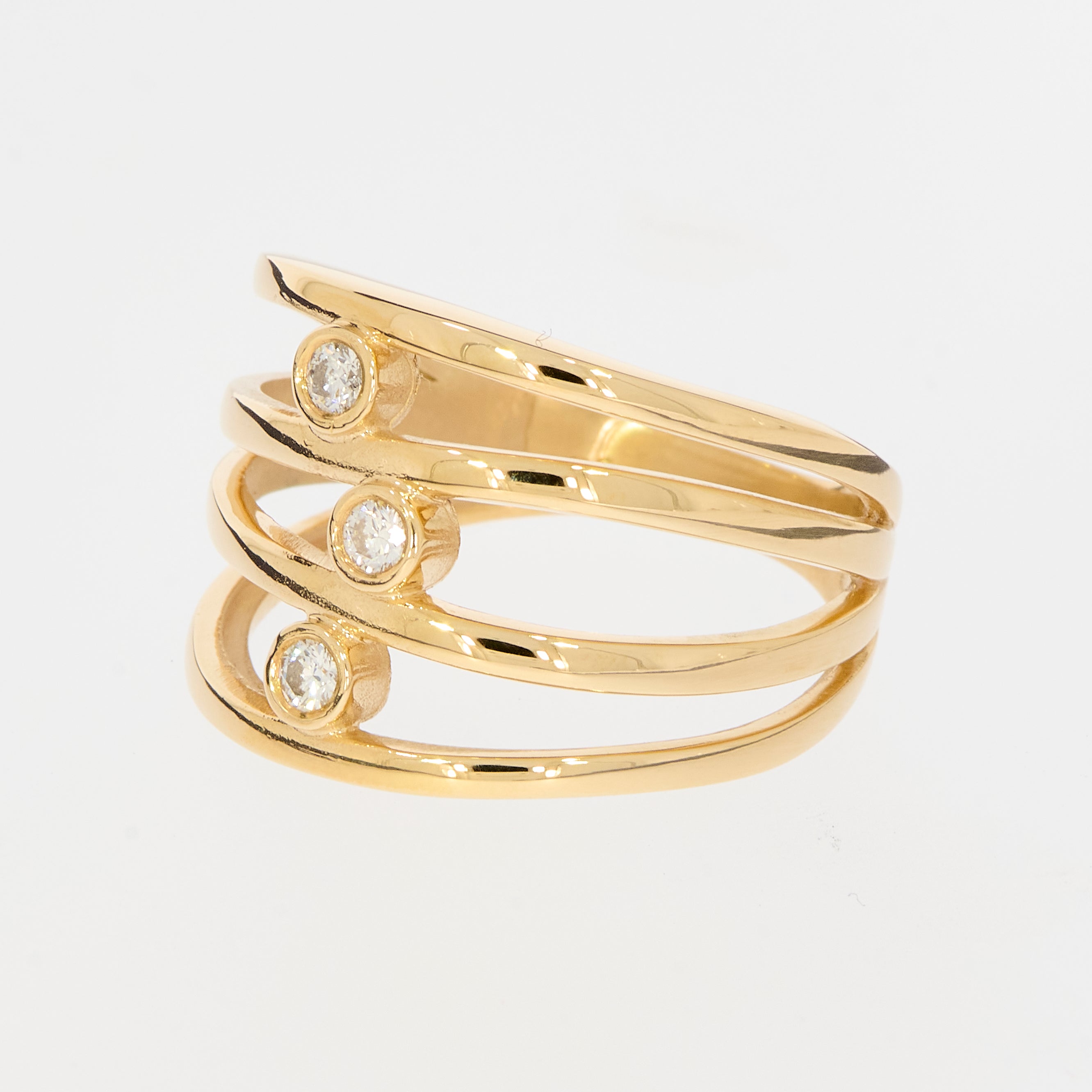 Ring med diamanter
