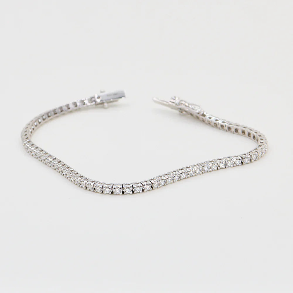 Tennisarmbånd 9kt 1,00ct w-si