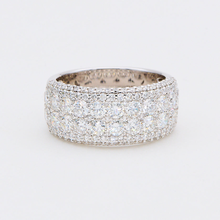 Pavéring i 14 kt. hvidguld med 2,87 ct. TW-SI