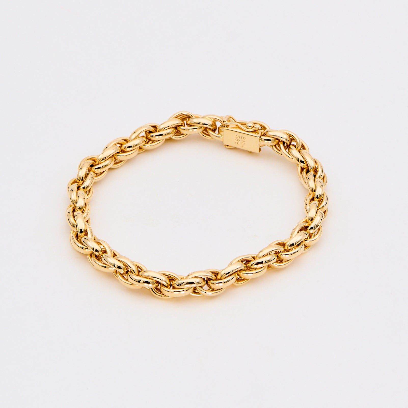 14 kt. Guld Ankerkæde Armbånd