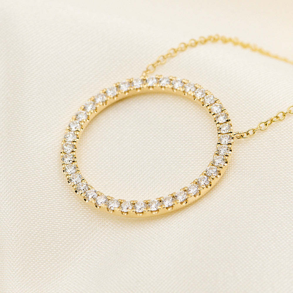 Collier 14kt 1,00ct w-si