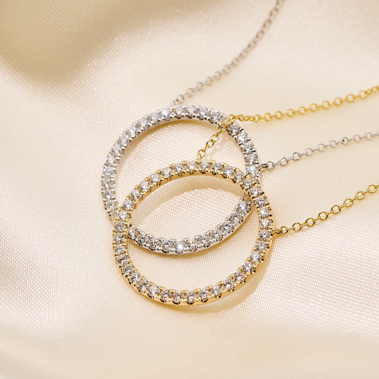 Collier 14kt 1,00ct w-si