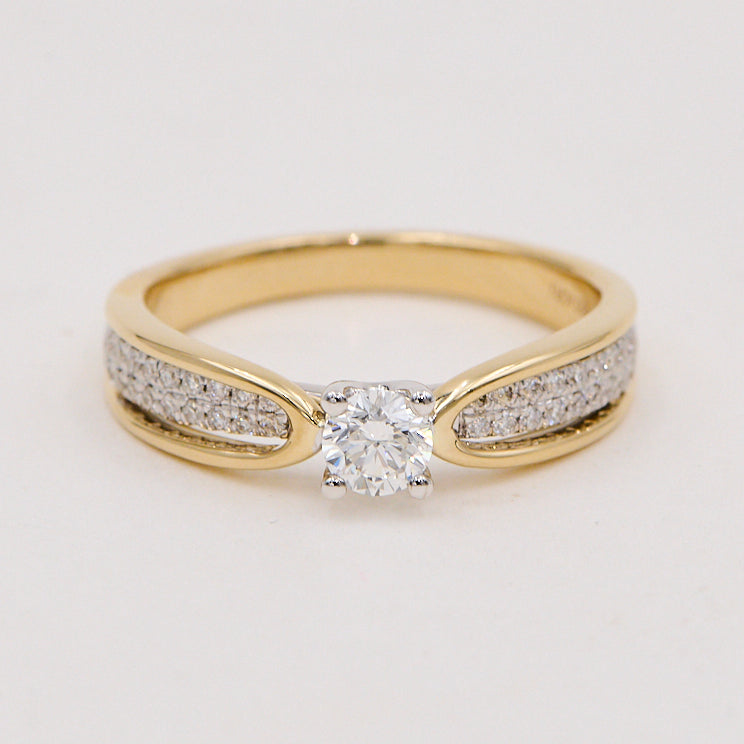 R.14KT 0,48CT TW-SI