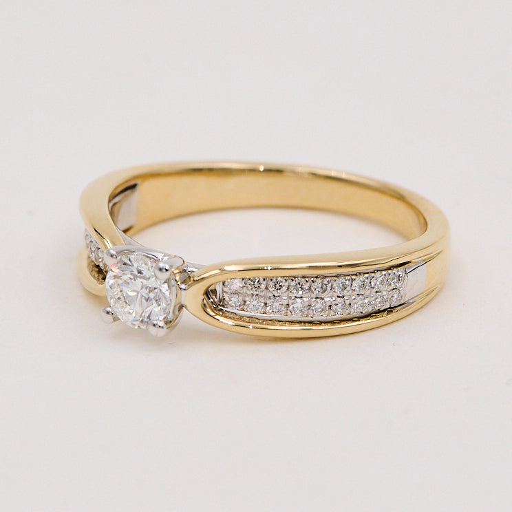 R.14KT 0,48CT TW-SI