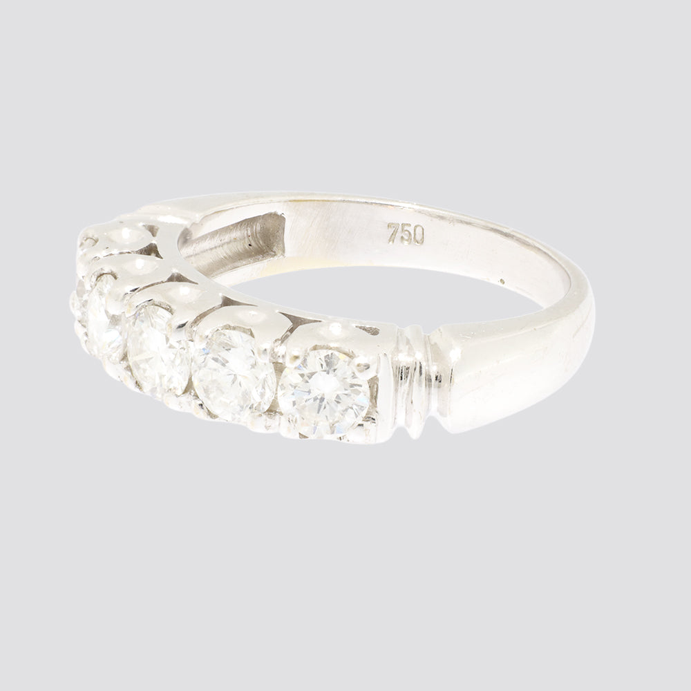 Alliancering 18kt ca.1,00ct tw-vs/si