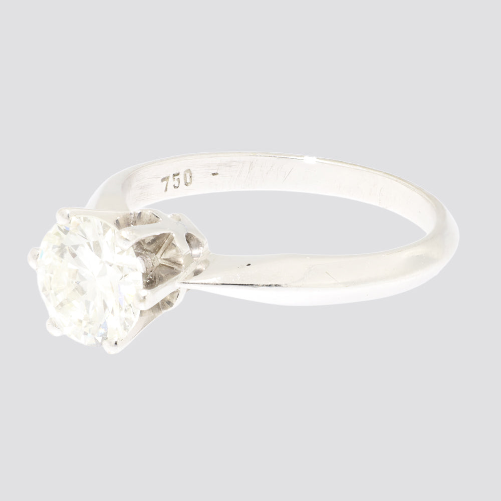 Ring 18kt ca.1,25ct w-vs
