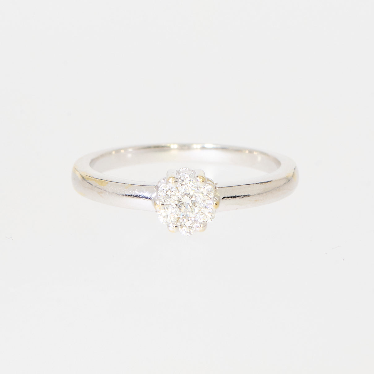 Ring 14kt ca.0,20ct tw-si