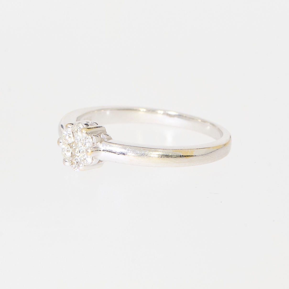 Ring 14kt ca.0,20ct tw-si