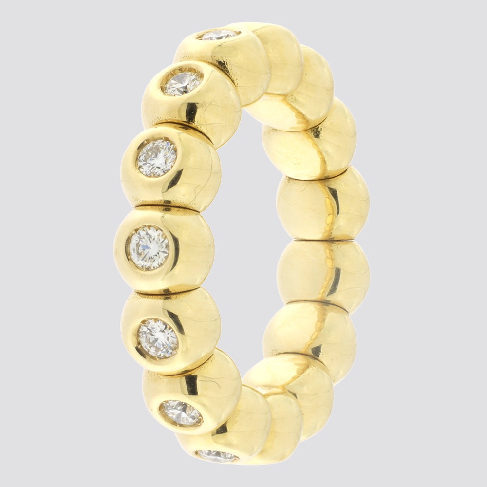 Gigtring i 18 kt. guld med 0,80 ct. TW-SI diamanter