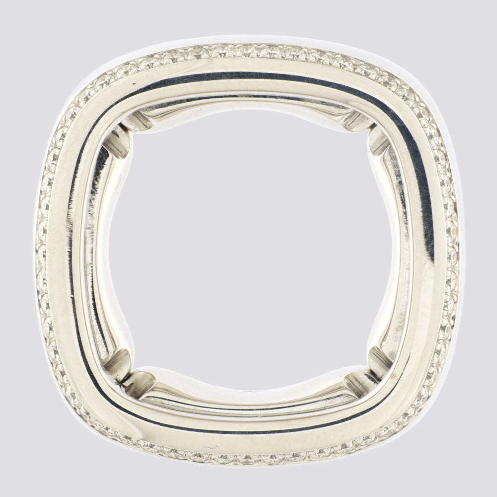 Gigtring i 18 kt. hvidguld med 1,05 ct. TW-SI diamanter