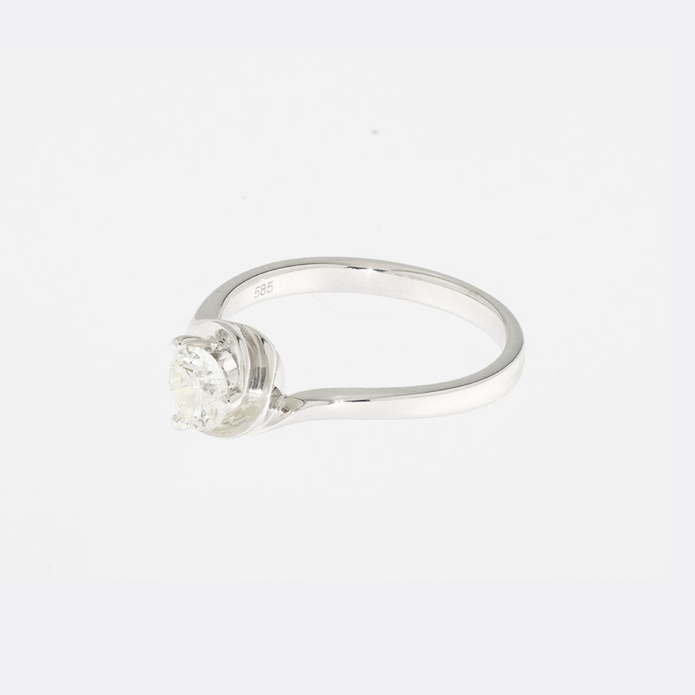 Solitairering 14kt 0,51ct
