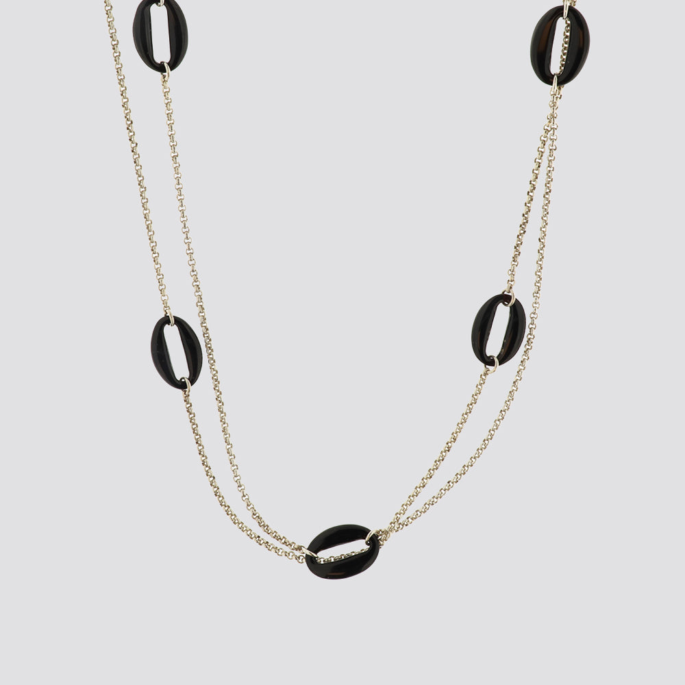 Georg Jensen collier sølv/onyx