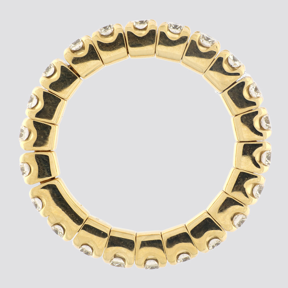 Gigtring i 14 kt. guld med 1,10 ct. G/H-VS diamanter