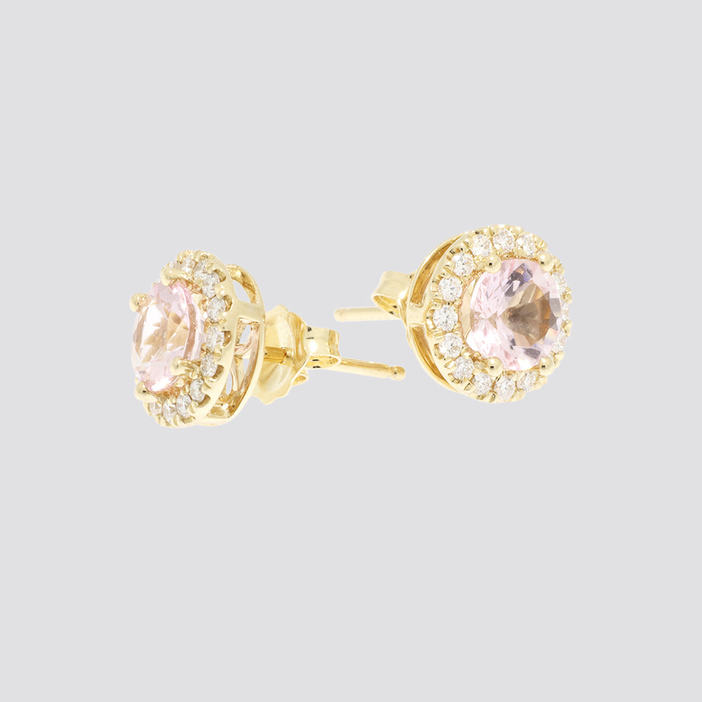 Ørering 14kt 0,34ct tw-si 1,53ct morganite