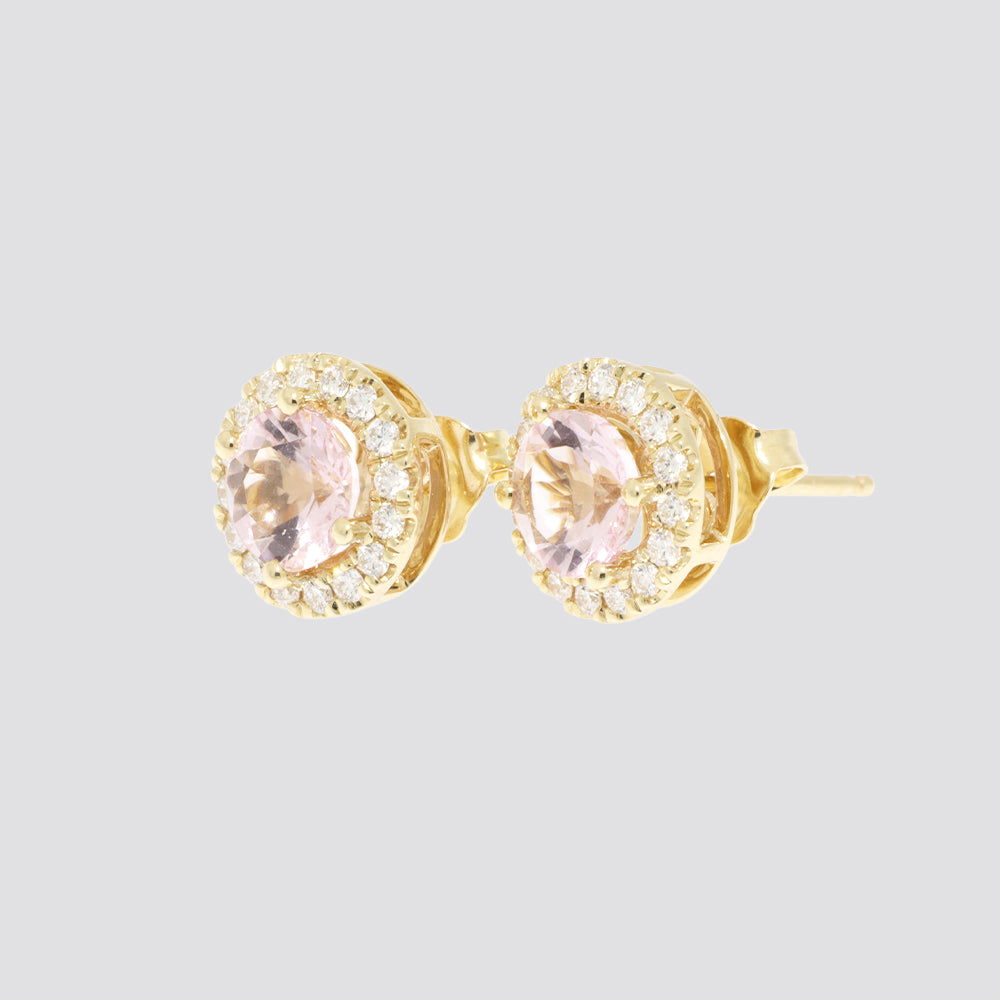 Ørering 14kt 0,34ct tw-si 1,53ct morganite
